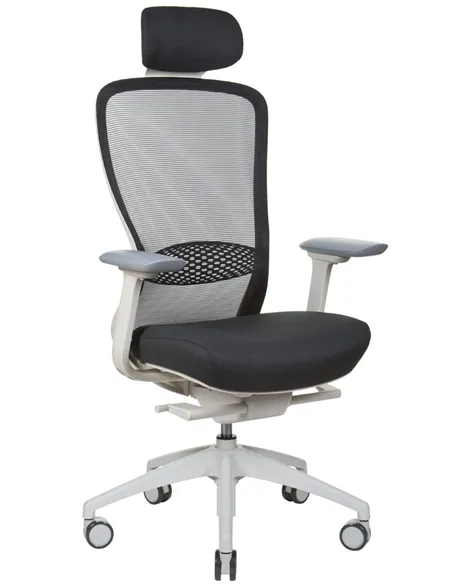 Крісло KRESLALUX IN-POINT (LIGHT GREY + M60999), ергономічне