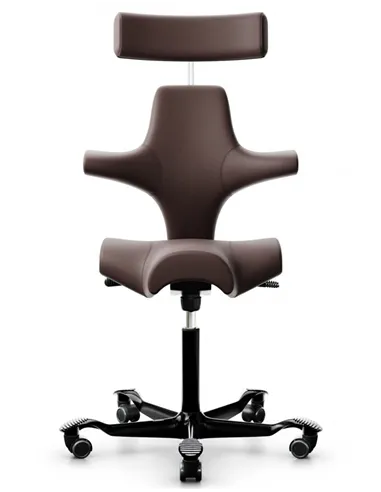 Крісло HAG CAPISCO 8107 BLACK, шкіряне, ергономічне
