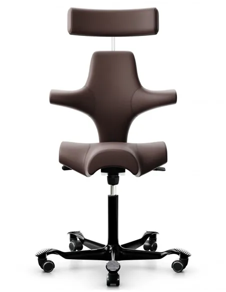 Крісло HAG CAPISCO 8107 BLACK, шкіряне, ергономічне