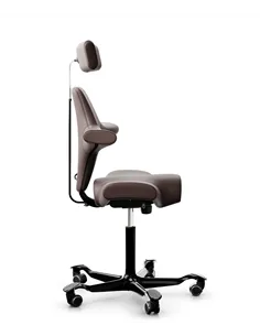 Крісло HAG CAPISCO 8107 BLACK, шкіряне, ергономічне 2
