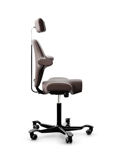 Крісло HAG CAPISCO 8107 BLACK, шкіряне, ергономічне