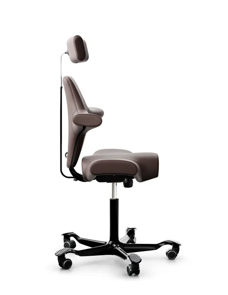 Крісло HAG CAPISCO 8107 BLACK, шкіряне, ергономічне