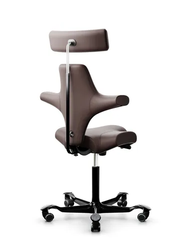 Крісло HAG CAPISCO 8107 BLACK, шкіряне, ергономічне