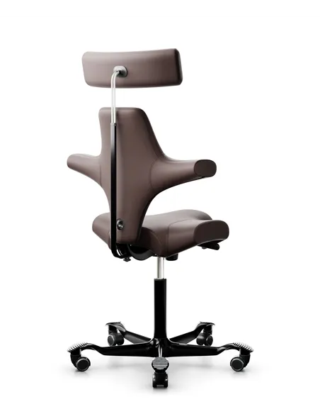 Крісло HAG CAPISCO 8107 BLACK, шкіряне, ергономічне