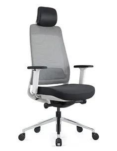 Крісло KRESLALUX FILO-A1 WHITE (Grey + Black) ергономічне