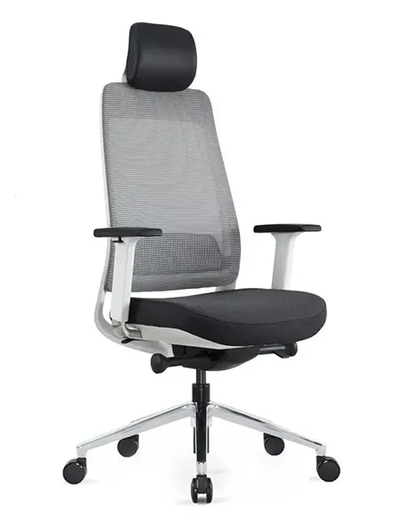 Крісло KRESLALUX FILO-A1 WHITE (Grey + Black) ергономічне