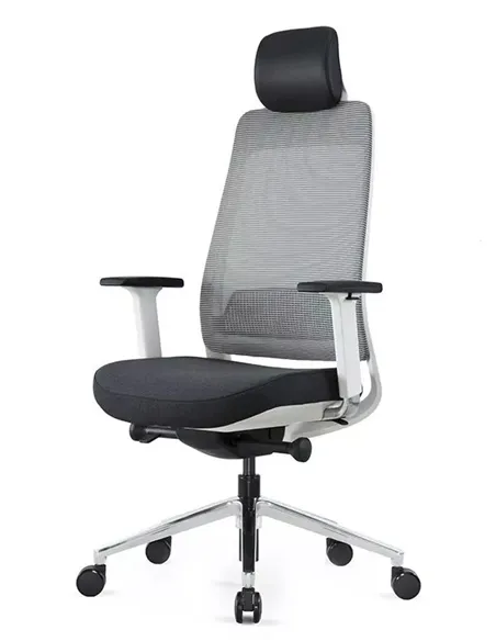 Крісло KRESLALUX FILO-A1 WHITE (Grey + Black) ергономічне