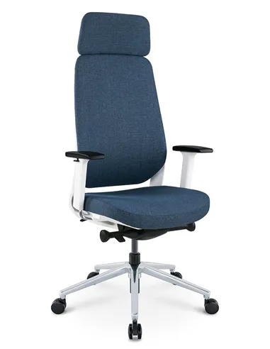 Крісло KRESLALUX FILO-A WHITE (Blue + Blue) ергономічне