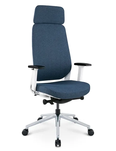 Крісло KRESLALUX FILO-A WHITE (Blue + Blue) ергономічне