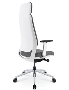 Крісло KRESLALUX FILO-A WHITE (Grey + Grey) ергономічне 2