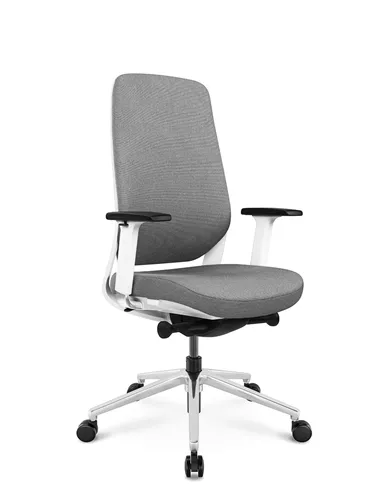 Крісло KRESLALUX FILO-B WHITE (Grey + Grey) ергономічне