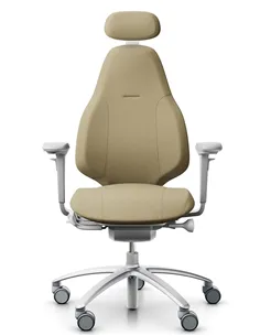 Крісло FLOKK RH MEREO 220 SILVER GREY ергономічне, новозеландська шерсть (Capture)