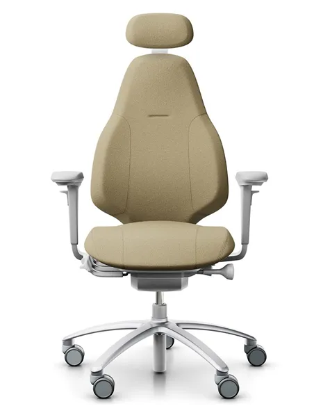 Крісло FLOKK RH MEREO 220 SILVER GREY ергономічне, новозеландська шерсть (Capture)