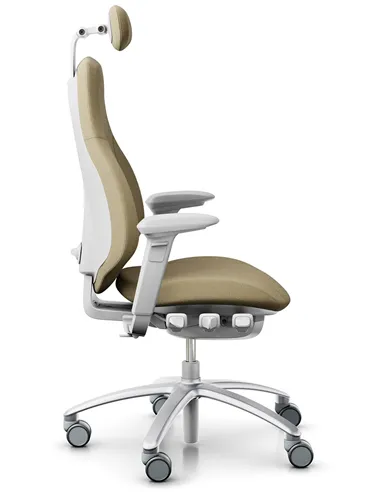 Крісло FLOKK RH MEREO 220 SILVER GREY ергономічне, новозеландська шерсть (Capture)