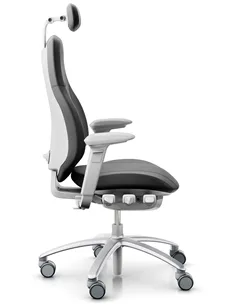 Крісло FLOKK RH MEREO 220 SILVER GREY шкіряне, ергономічне 2