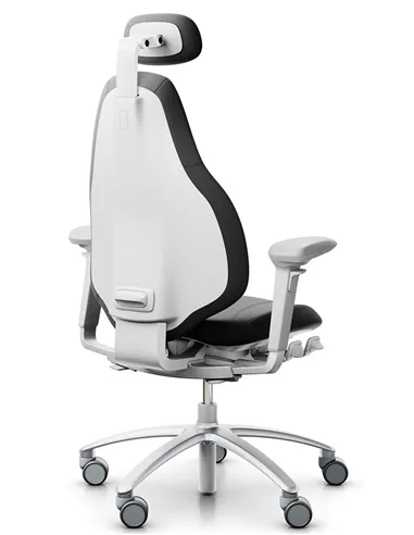 Крісло FLOKK RH MEREO 220 SILVER GREY шкіряне, ергономічне