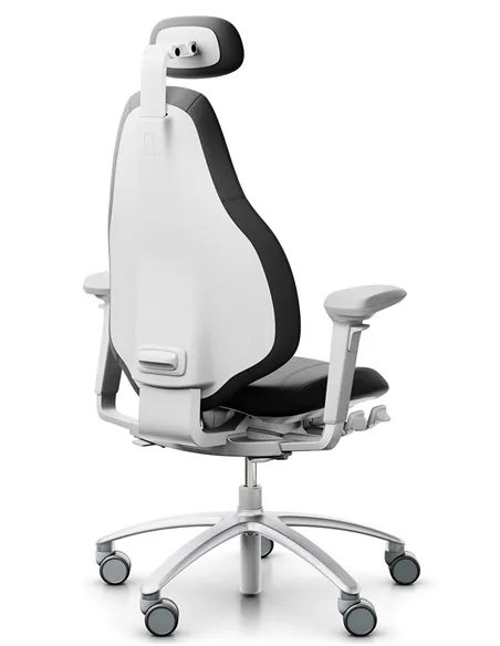 Крісло FLOKK RH MEREO 220 SILVER GREY шкіряне, ергономічне