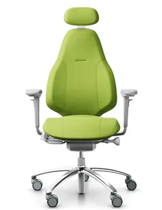 Крісло FLOKK RH MEREO 220 SILVER GREY ергономічне, салатове (Nexus)