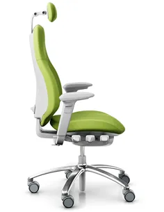 Крісло FLOKK RH MEREO 220 SILVER GREY ергономічне, салатове (Nexus) 2