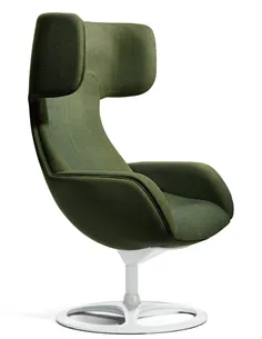 Крісло OKAMURA LIVES LOUNGE Dark Green, тканинне