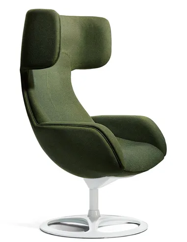 Крісло OKAMURA LIVES LOUNGE Dark Green, тканинне