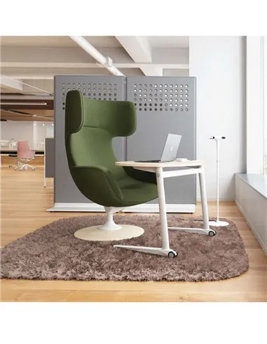 Крісло OKAMURA LIVES LOUNGE Dark Green, тканинне
