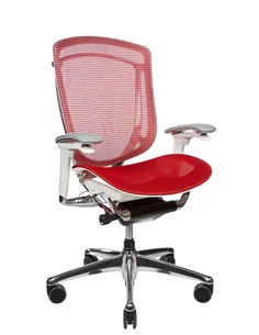 Крісло OKAMURA CONTESSA II SECONDA, з сітчастим сидінням, білий корпус