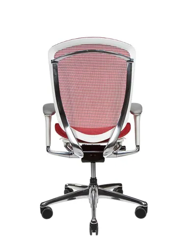 Крісло OKAMURA CONTESSA II SECONDA, з сітчастим сидінням, білий корпус