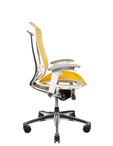 Крісло OKAMURA CONTESSA II SECONDA, з сітчастим сидінням, білий корпус