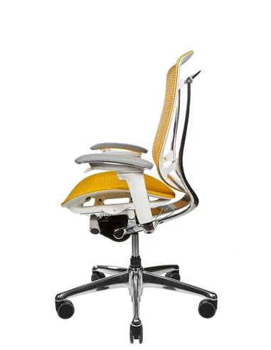 Крісло OKAMURA CONTESSA II SECONDA, з сітчастим сидінням, білий корпус