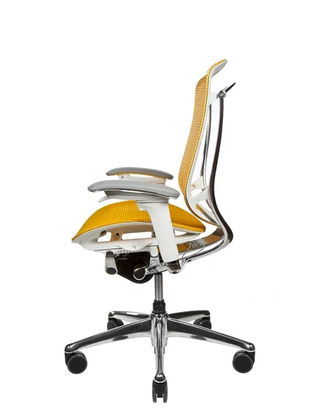 Крісло OKAMURA CONTESSA II SECONDA, з сітчастим сидінням, білий корпус