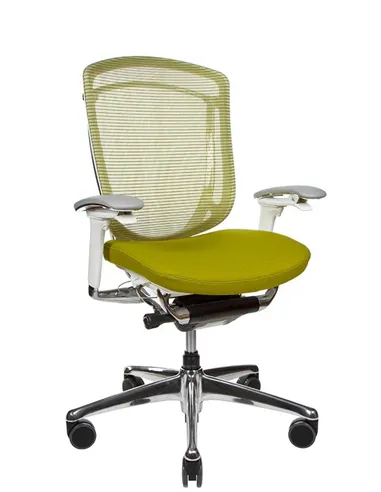 Крісло OKAMURA CONTESSA II SECONDA, з тканинним сидінням, білий корпус