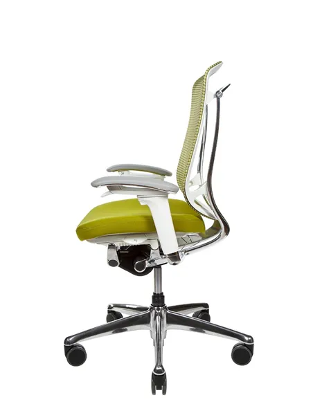 Крісло OKAMURA CONTESSA II SECONDA, з тканинним сидінням, білий корпус