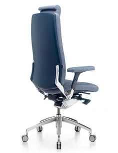 Крісло SITIA BLACK OR WHITE HIGH BACK для керівника, шкіряне 2