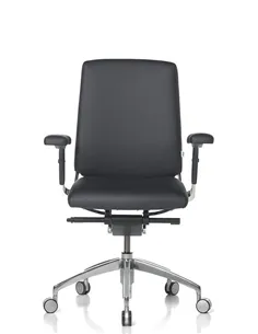 Крісло SITIA BLACK OR WHITE LOW BACK, шкіряне 2