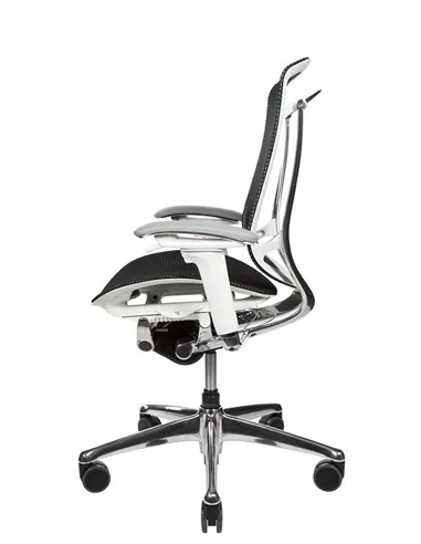 Крісло OKAMURA CONTESSA II SECONDA, з сітчастим сидінням, білий корпус