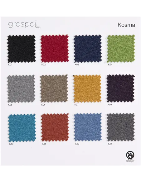 Крісло GROSPOL VALIO WS HD WHITE ергономічне, колір синій