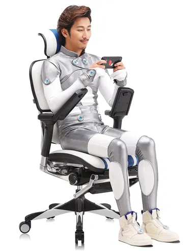 Кресло компьютерное ERGOHUMAN ELITE GAMING MARS (M-EHPE-AB-HAL-MLBL), эргономичное