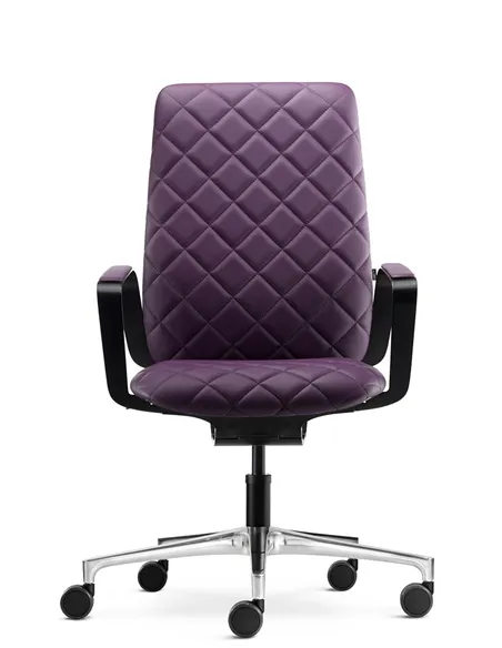 Крісло KLOBER CONWORK COW98, шкіряне, для керівника, переговорів