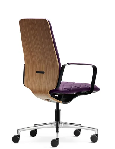 Крісло KLOBER CONWORK COW98, шкіряне, для керівника, переговорів