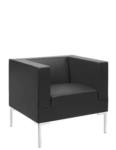 Крісло SITLAND MATRIX ARMCHAIR, шкіряне, для відвідувачів