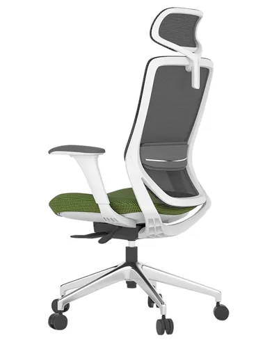Крісло KRESLALUX SWIFT GHW GREEN ALU, ергономічне, з підголівником