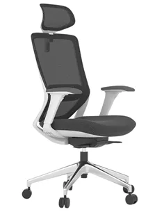 Крісло KRESLALUX SWIFT GHW LIGHT GREY ALU, офісне, ергономічне