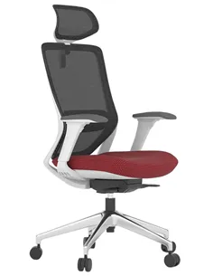 Крісло KRESLALUX SWIFT GHW RED ALU, ергономічне, спинка сітка