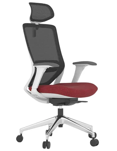 Крісло KRESLALUX SWIFT GHW RED ALU, ергономічне, спинка сітка