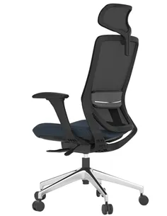 Крісло KRESLALUX SWIFT GHB INDIGO ALU, ергономічне, чорний колір 2
