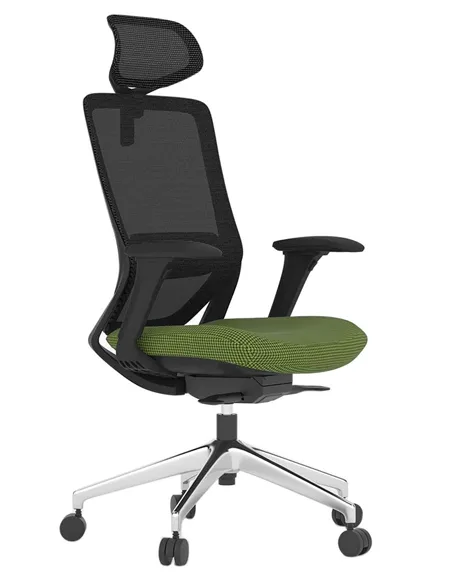 Крісло KRESLALUX SWIFT GHB GREEN ALU, ергономічне, офісне