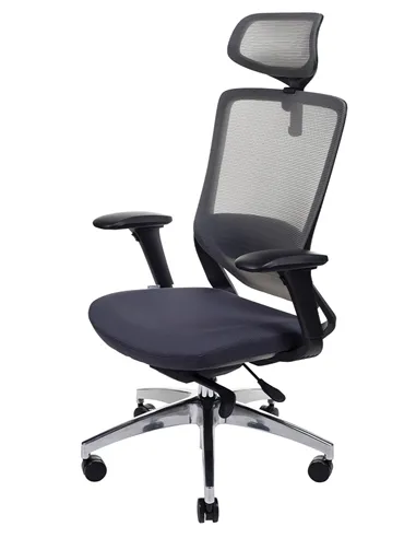 Крісло KRESLALUX SWIFT GHB DARK GREY ALU, для оператора