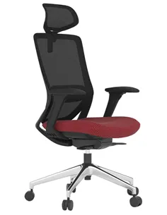 Крісло KRESLALUX SWIFT GHB RED ALU, офісне, комп'ютерне