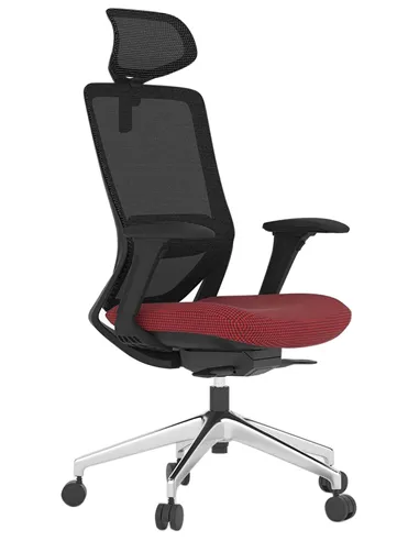 Крісло KRESLALUX SWIFT GHB RED ALU, офісне, комп'ютерне